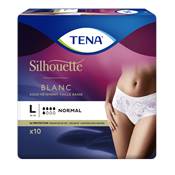 Echantillon Tena Silhouette Normal Blanc taille basse (5 gouttes) L