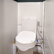 Réhausseur WC 10 cm Plastique avec couvercle